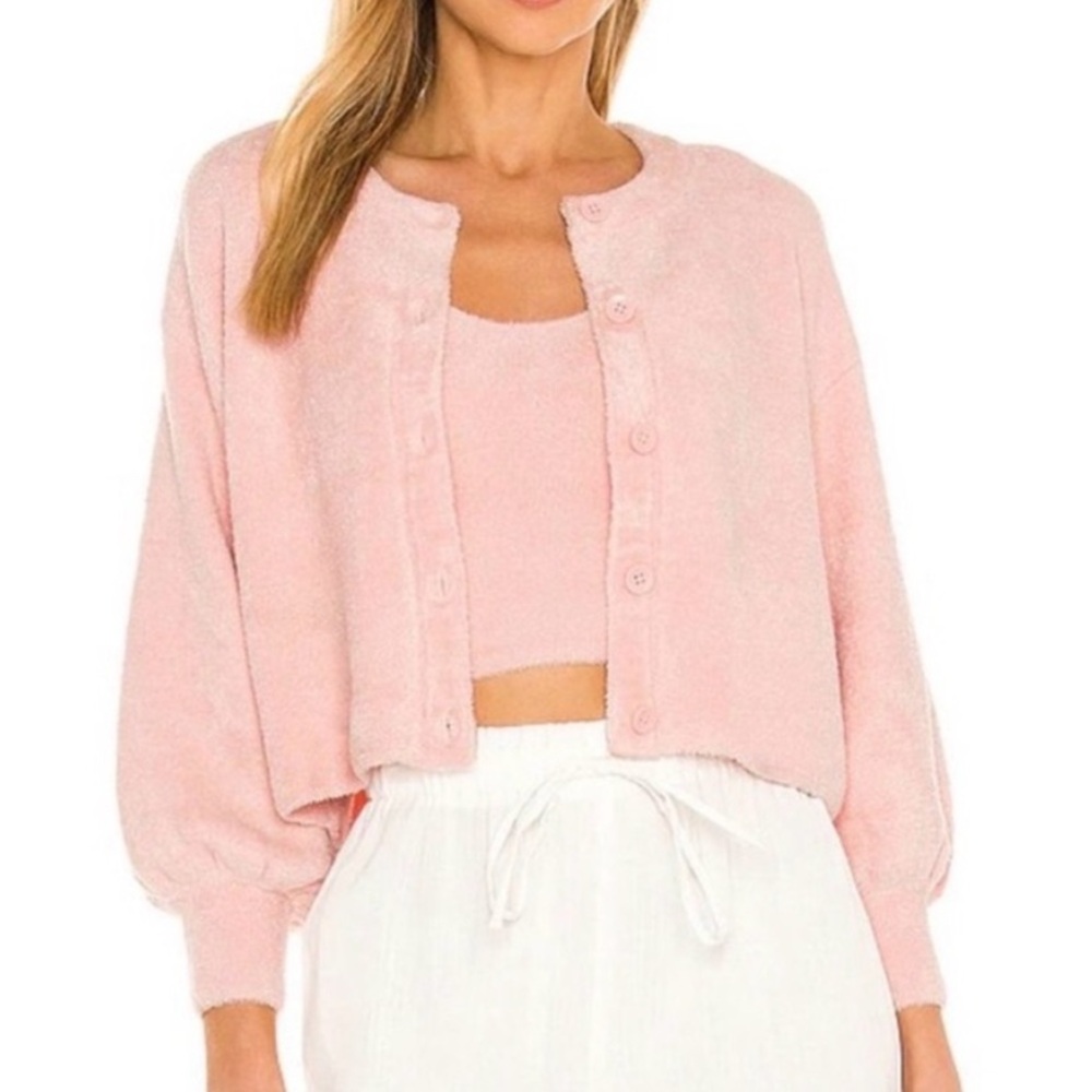 Alice and Olivia Sylvia Fuzzy Cardigan